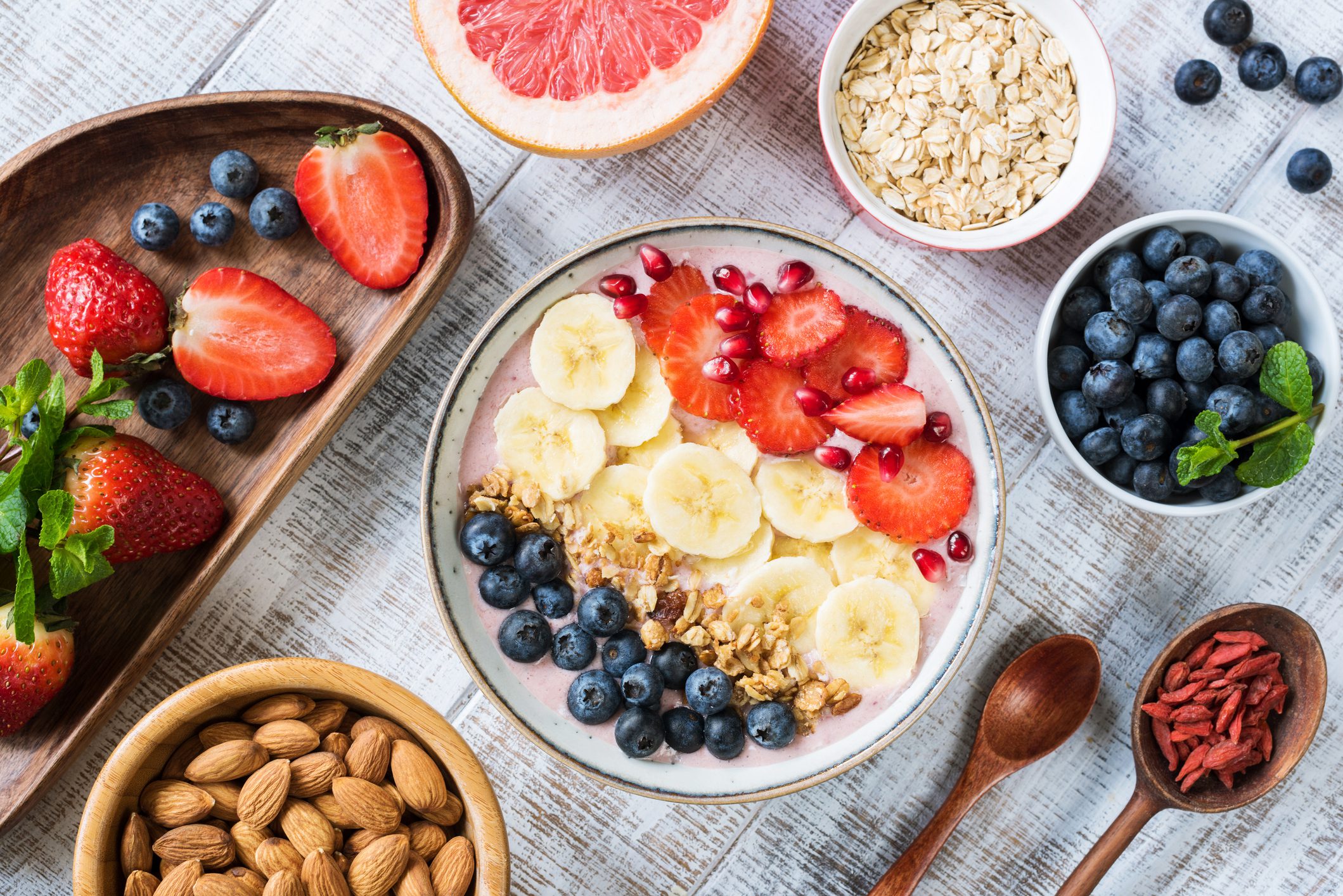 desayuno con frutas